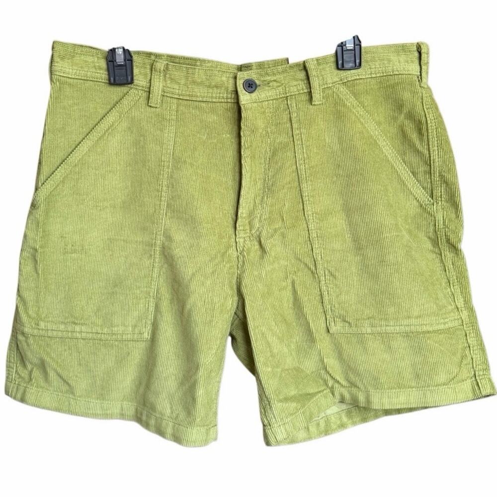 Patagonia Men’s Organic Cotton Cord Utility Shorts Buckhorn Green Size 34
